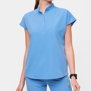 FIGS Ceil Blue Rafaela Top and Dowa Pants Set